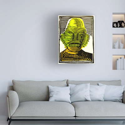 Art mural sur toile tendue - Howie Green «The Lagoon Dweller», art mural pour salon, chambre à coucher ou bureau - 18 x 24
