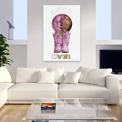 Disco Cowgirl - art contemporain de style disco