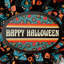 Couronne joyeuse à l'ancienne faite à la main Happy Halloween