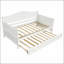 Lit de jour en bois avec lit gigogne, canapé-lit pour chambre à coucher / salon