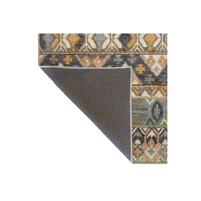 Tapis lavable à la machine Cross Modern, Tapis de couloir 3 pi 3 po x 6 pi 7 po