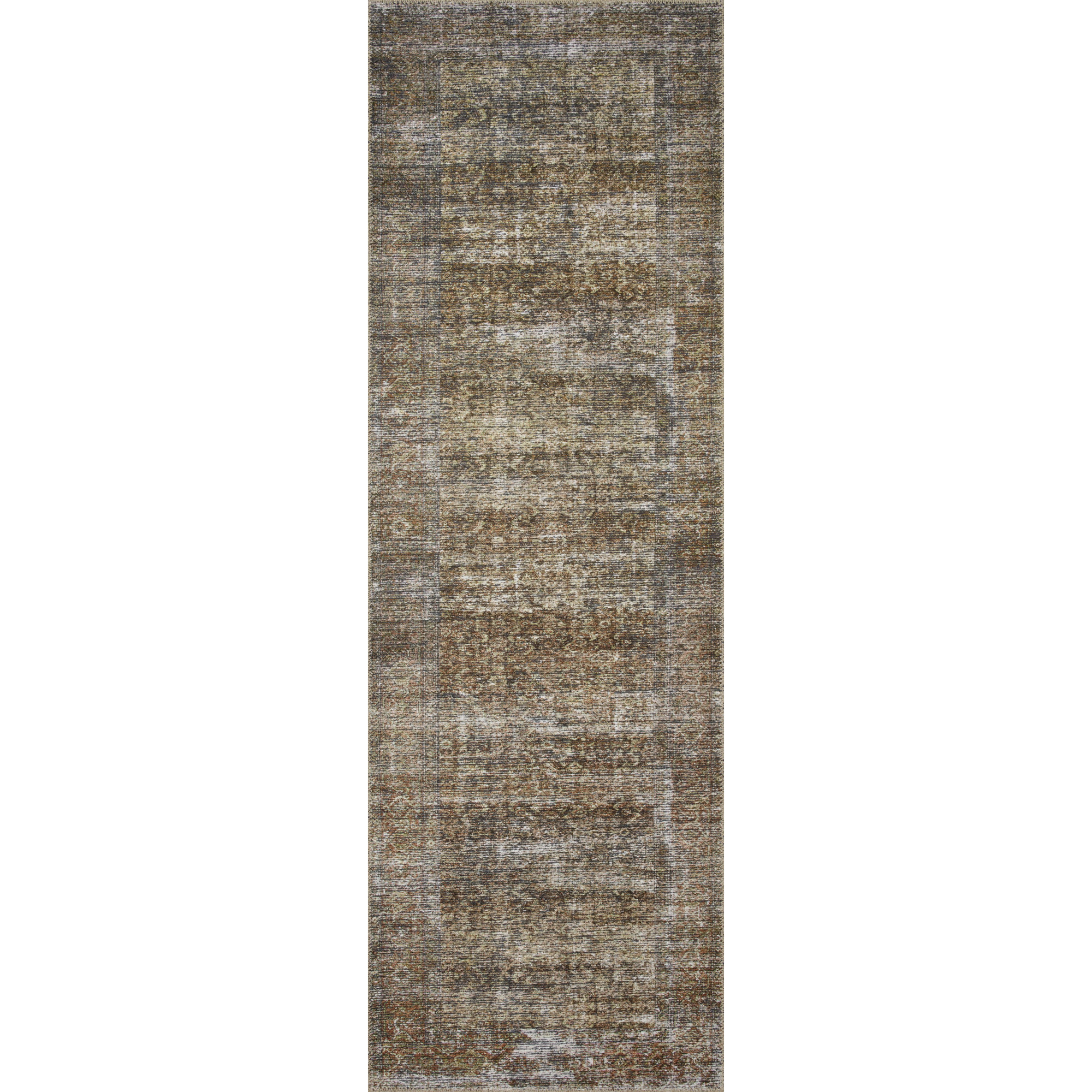 Amber Lewis x Loloi Billie Oriental Tobacco/Rust Area Rug, Runner 2'6" x 9'6"