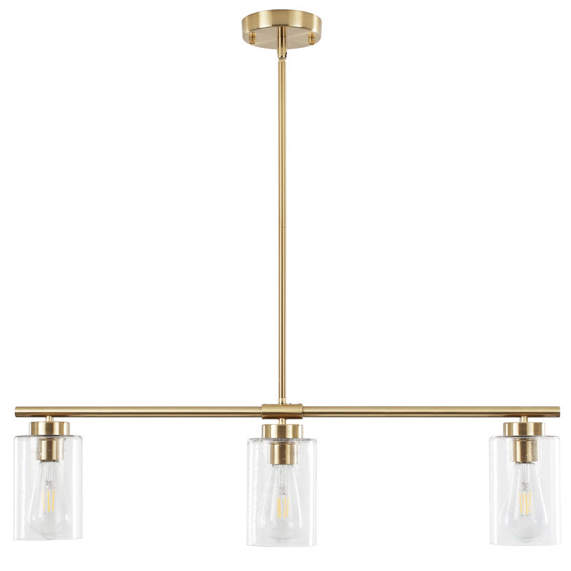 Kimbell 3 - Light Kitchen Island Pendant, Gold