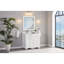 Meuble-lavabo simple en bois massif 36 po avec plateau en marbre d'ingénierie 1 po-237766273
