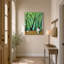 Femme dans une forêt verte - Tableau sur toile-454055792-454055797