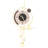 Metal Wall Clock With LED Light-1290585601