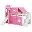 Lit mezzanine simple avec tente et tour