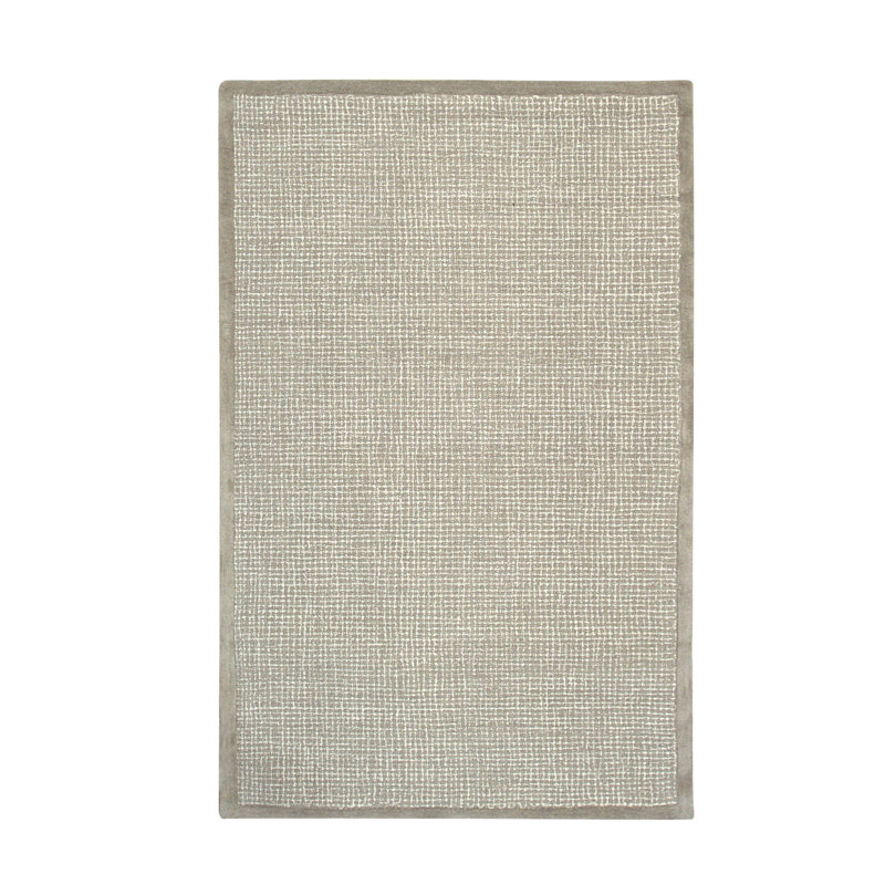 Timothy Green Hand Tufted Wool Rug, Rectangle 5' x 8'