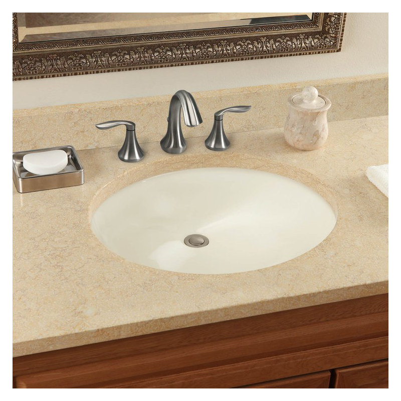 TOTO Oval Undermount Bathroom Sink, Sedona Beige, Sedona Beige