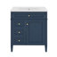 Meuble-lavabo moderne 30 po avec lavabo supérieur, 2 tiroirs et tiroir basculant-493053630-493053632
