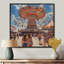 Carrousel de parc d'attractions orange et bleu - Décoration murale parcs d'attractions-1613362108-1851852972