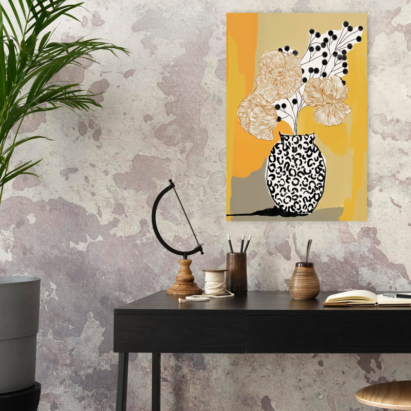 Art contemporain, art contemporain abstrait, H 24 po x l 16 po