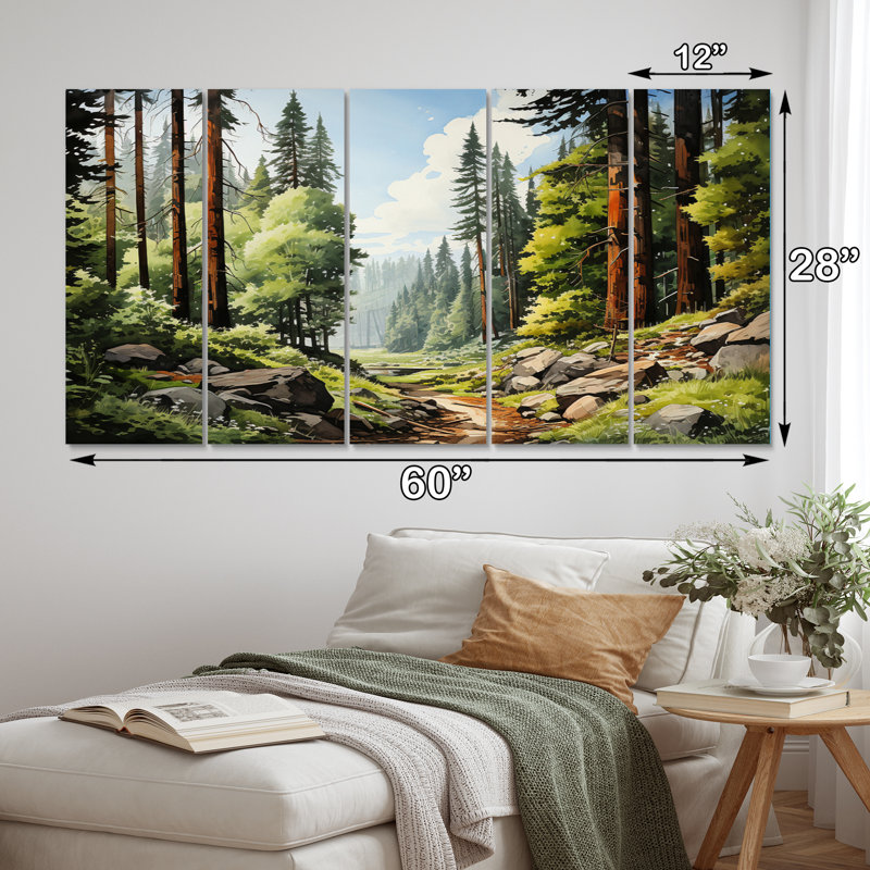 Millwood Pines Redwood Majesty Tree Forest II - Tree Redwood Canvas ...