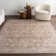Jeccica Distressed Vintage Medallion Jute Blend Polyester Area Rug
