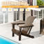 Chaises Adirondack durables en PEHD, pliables et portatives avec porte-gobelet pour patio