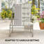Outsunny 3 Piece Garden Bistro Set for 2 Round Outdoor Table-374205226