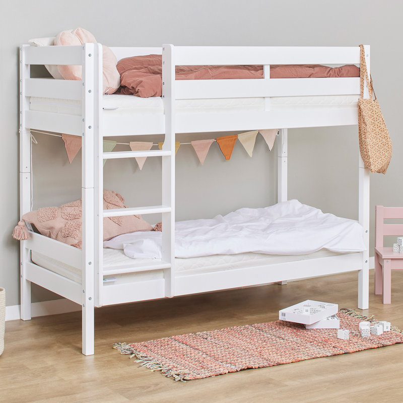 ECO Comfort Bunk Bed, White, European Toddler (70 x 160 cm)
