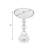 Francies 12" Round Granite Pedestal Side Table