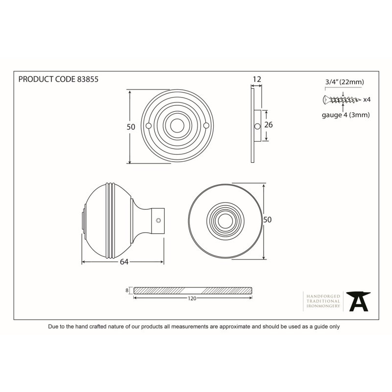 Prestbury Dummy Knobset, Polished Nickel