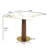 33.5'' Sintered Stone Solid Wood Square Dining Table-2006281431