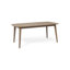 Table de salle à manger de patio avec plateau en bois extensible, 4 pieds en bois