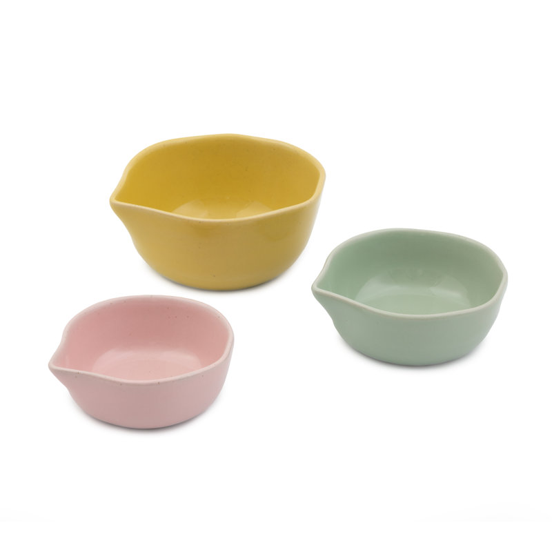 Jamie Oliver Big Love Pinch-Me Pots, Set of 3, 1, ½, ¼ cups