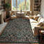 Tapis lavable à motif floral Kaldi-19868457-19868458