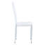 6 chaises de salle à manger blanches. Matériau en polyuréthane, pieds argentés. Coussin doux, ergonomique. Pieds coulissants. 20,4 po. Design minimaliste pour 6 maisons. Pieds en métal, matériau. Coussin en éponge respirant. Stable