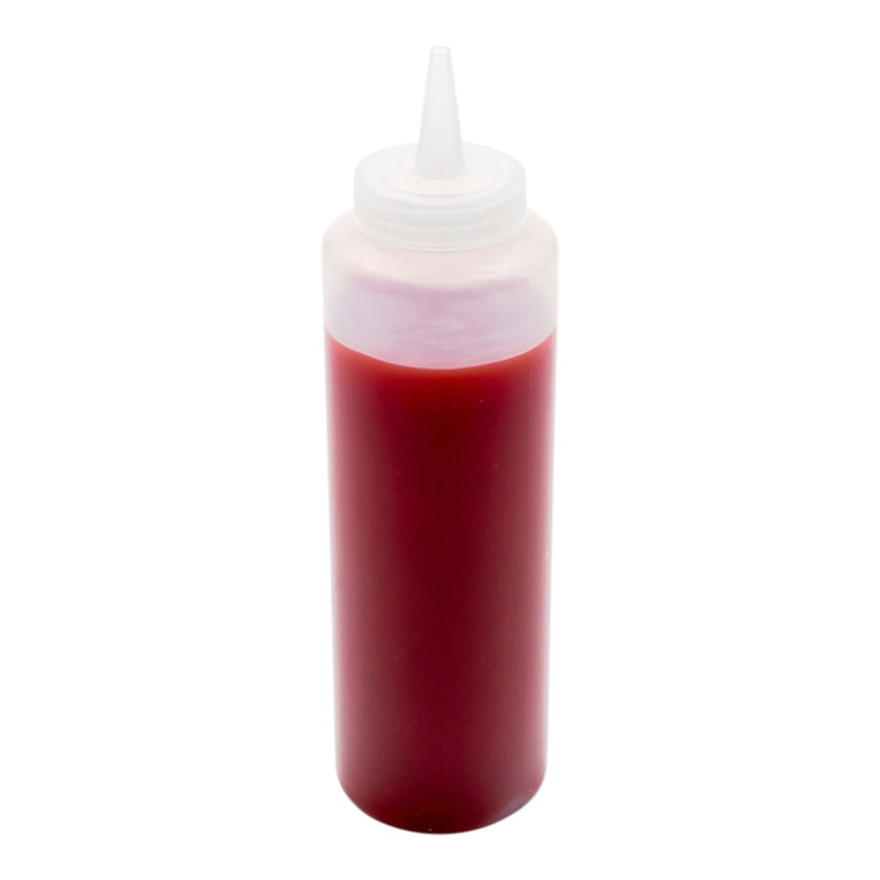 12 ustensiles de restaurant, 6 bouteilles de gicleurs rechargeables - embout de précision, bouche large, bouteilles de sauce en plastique transparent, pour condiments, vinaigrettes et sauces