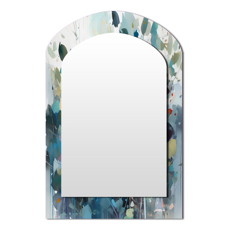 Miroir mural Green Leaf Foliage III, 43 po x 33 po