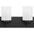 6-Light Matte Black Vanity Light with Etched Glass Shades-185302106