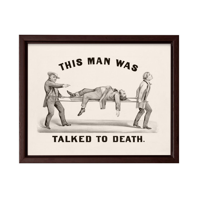 Cet homme était mort, Canevas, H 24 po x l 32 po, Brown Framed
