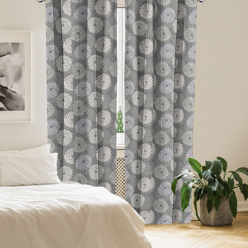 Rideaux 4 panneaux East Urban Home, L 56 po x L 63 po