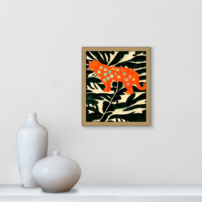 «Jungle» par Treechild, Grain de bois naturel, L 13 po x H 15 po, Impression encadrée