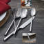 Ensemble de couverts 65 pièces en acier inoxydable Potter, service pour 12 - Argenterie forgée de qualité supérieure avec finition satinée, idéale pour la maison, la cuisine, la fête et le camping