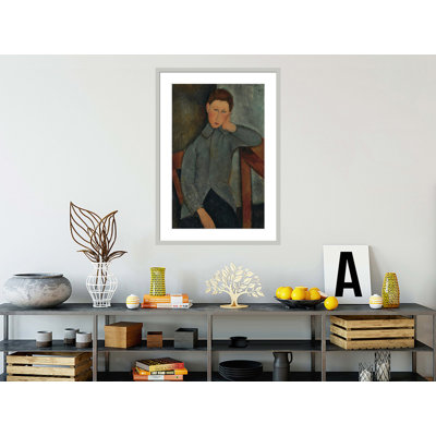 «The Boy» par Amedeo Modigliani - Estampe numérique encadrée
