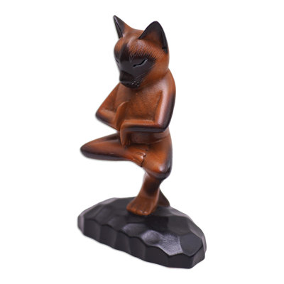 Sculpture de chat Edisha Vrkasana
