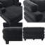 Très grand canapé-lit de 52 po, siège moderne de 41 po de profondeur avec accoudoirs superposés, revêtement en chenille comprimé pour faciliter l'expédition, aucun assemblage requis-842212930