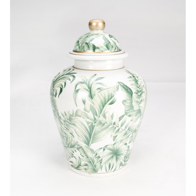 Pot gingembre en porcelaine kevern, Vert