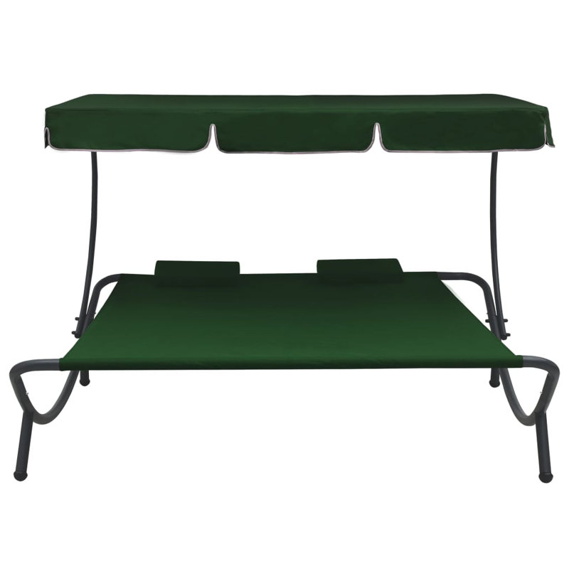 Athelia 68.1" Wide Patio Daybed, Green