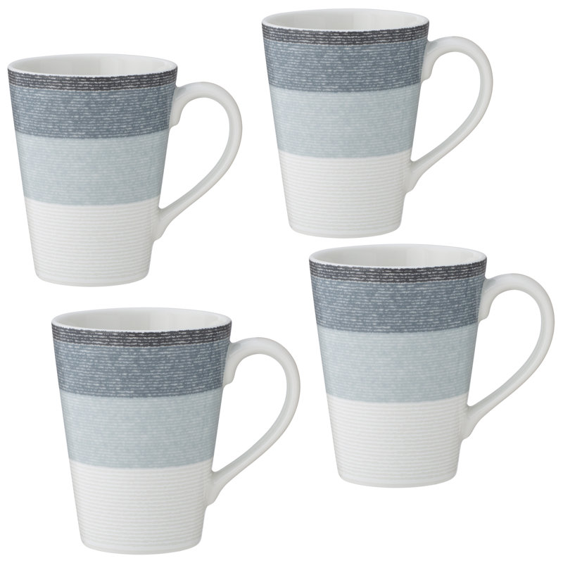 Tasses à poser 12 oz. Noritake, 4, Frêne