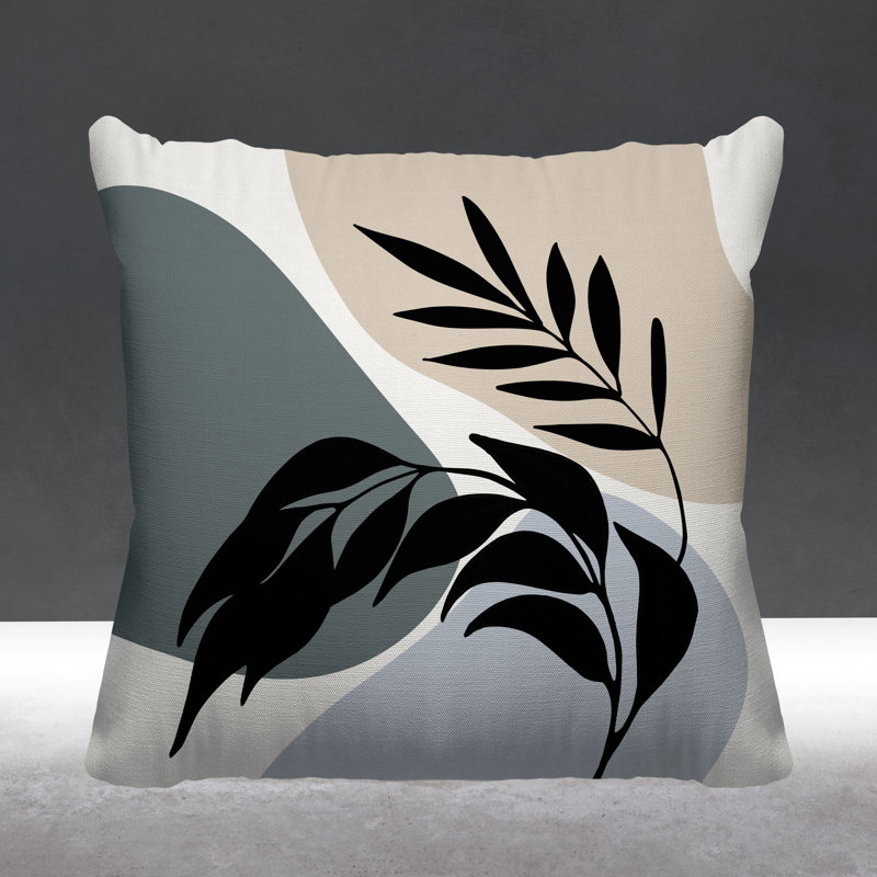  Coussin décoratif, Gris, L 17 po x H 17 po