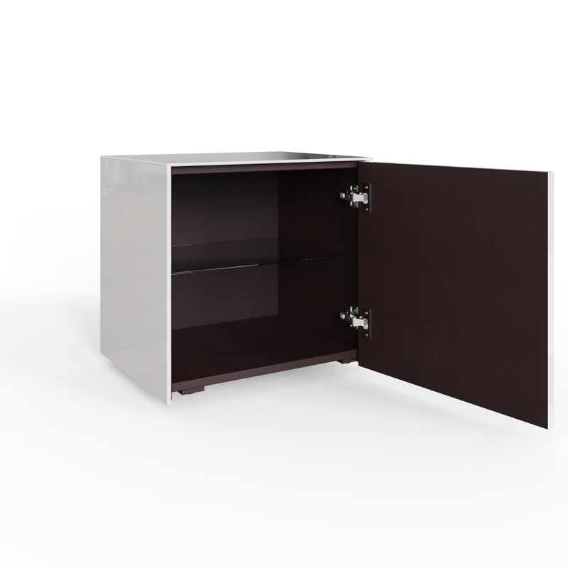 INTEL Side / lamp Table, White/Oak