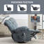 Fauteuil inclinable de massage surdimensionné avec 2 porte-gobelets, port USB, massage manuel et fonction chauffante pour une détente ultime-553393475