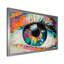 Œil de femme coloré turquoise - Œuvre d'art moderne sur toile-961782278-961782272