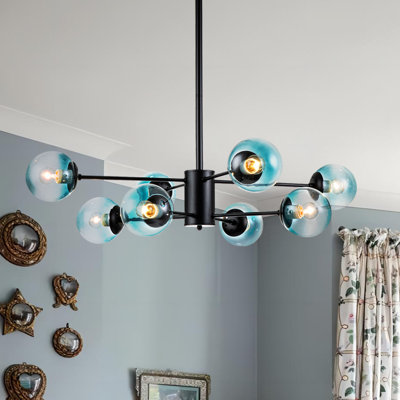 Davesha 8 - Light Dimmable Sputnik Modern Linear Chandelier