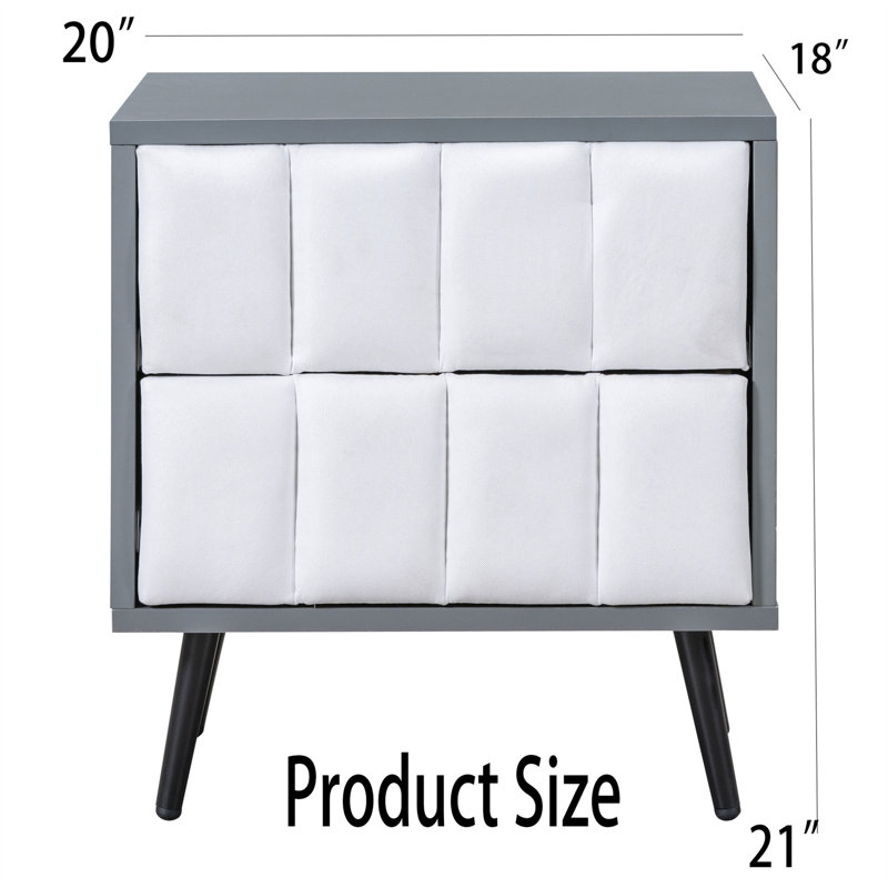 Brettlee Piece Bedroom Set, Gray/White, Queen
