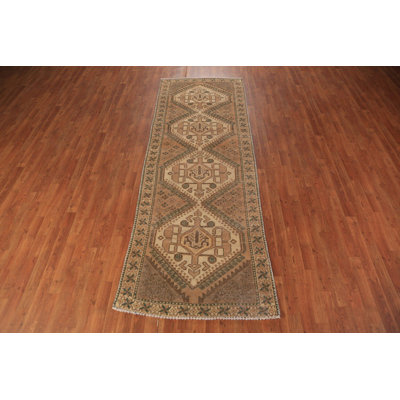 Geometric Traditional Runner Rug 3x10