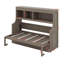 Lit escamotable simple avec bureau et tablettes de rangement-1569495108