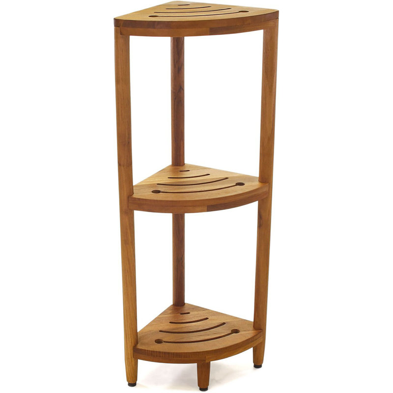Kai Solid Wood Freestanding Bathroom Shelves